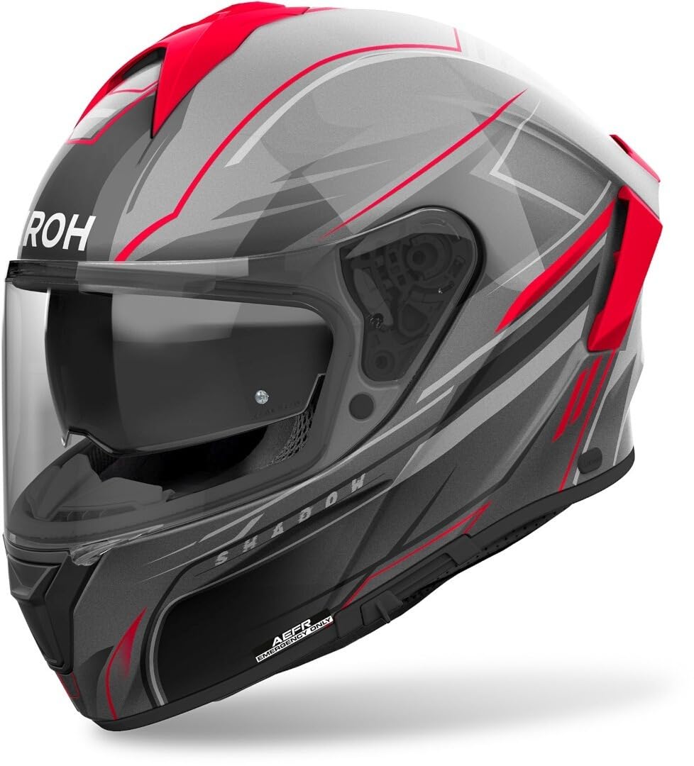 Airoh Spark 2 Shadow Casque, noir mat/gris/rouge, L (59/60)