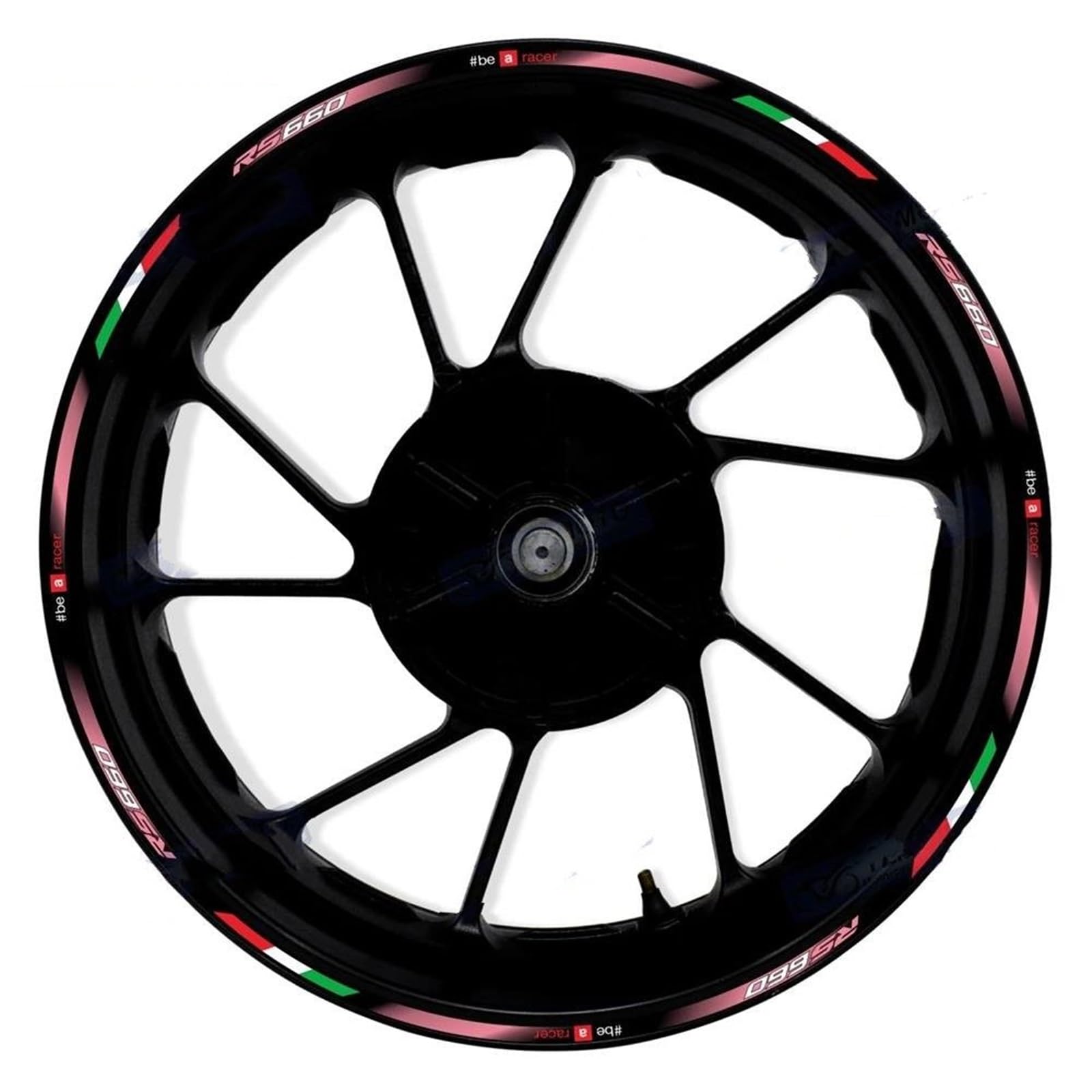 Motorcycle 17 Inch Front and Rear Wheel Hub Sticker Rim Stickers Decal for Aprilia RS660 RS 660(Color6)