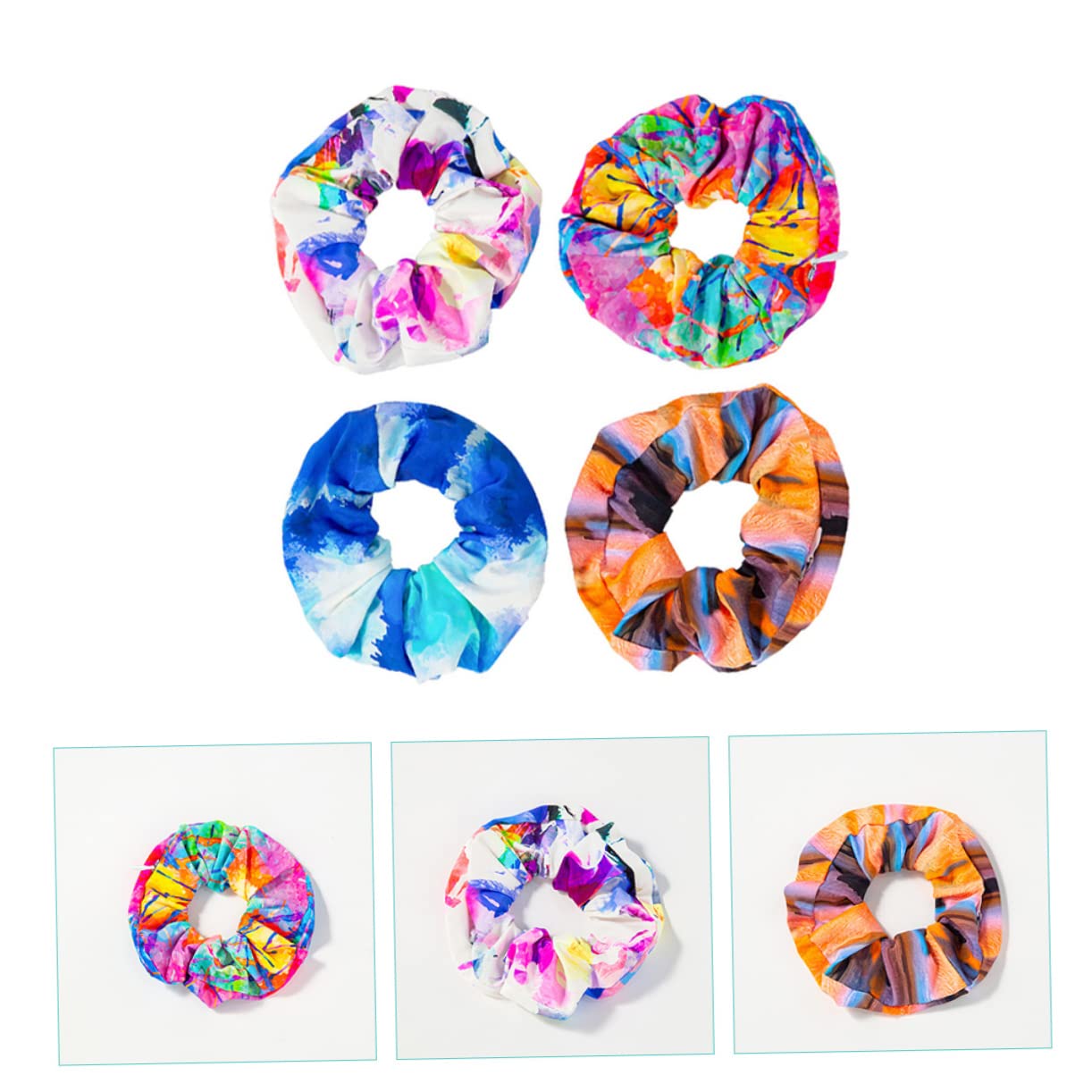 12piezas Scrunchies Con Función De Cremallera Para Coletas Accesorios De Cabello Coloridos y Prácticos Para Mujeres