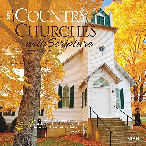 Country Churches with Scripture Wall Calendar