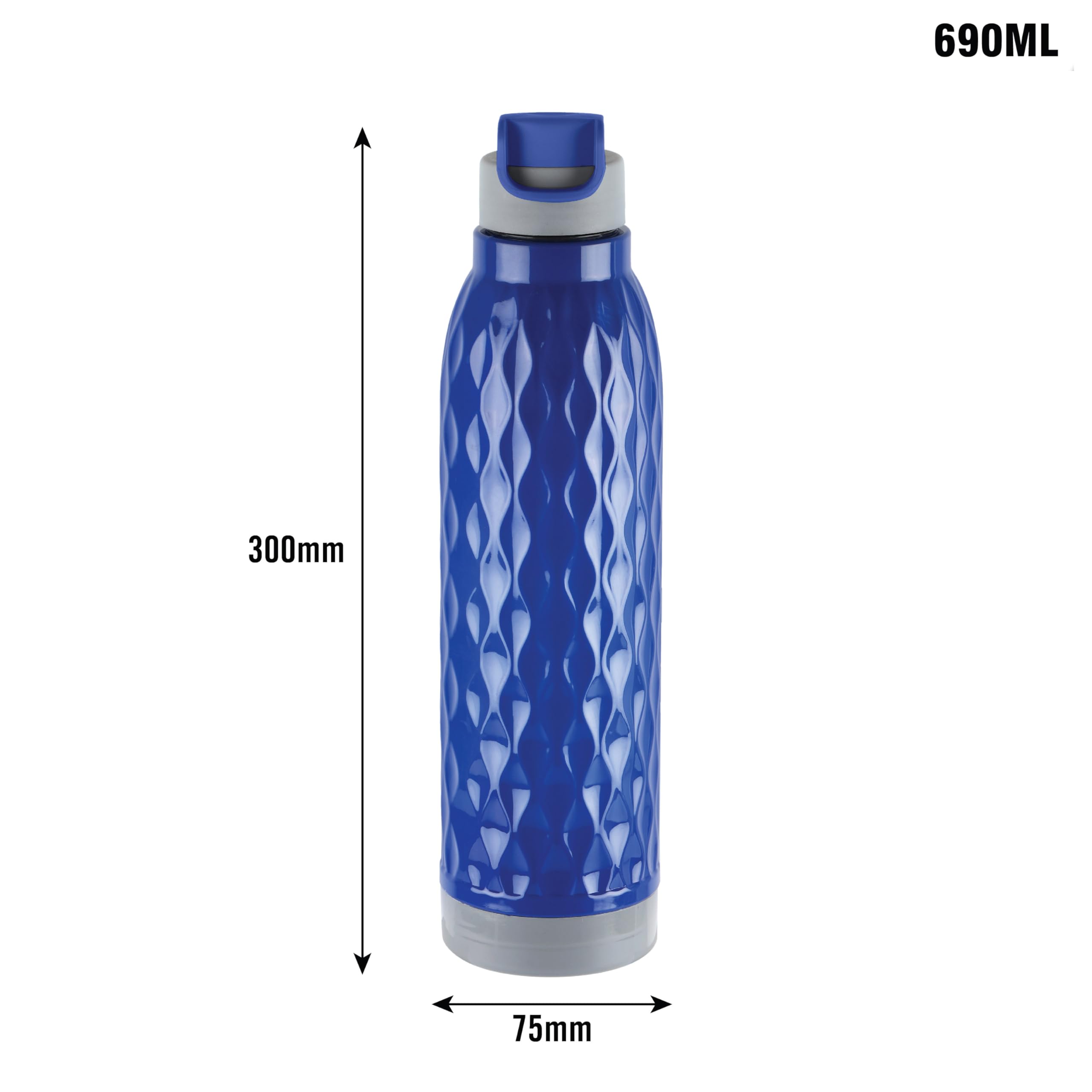CELLO Puro Wave Borraccia Da Polso 900 Ml - Set Da 3 Pezzi Assortiti, Plastica Alimentare, Antigoccia Con Beccuccio, Facile Da Trasportare