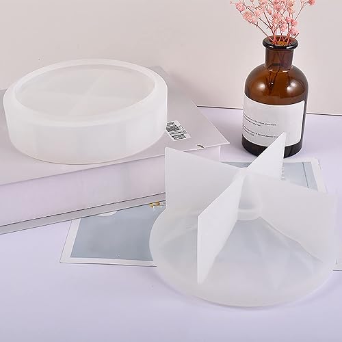Miniatura 4 de Molde de silicona para tarro con tapa, caja de almacenamiento de silicona apilable de varias capas para fundición de resina epoxi, caja de