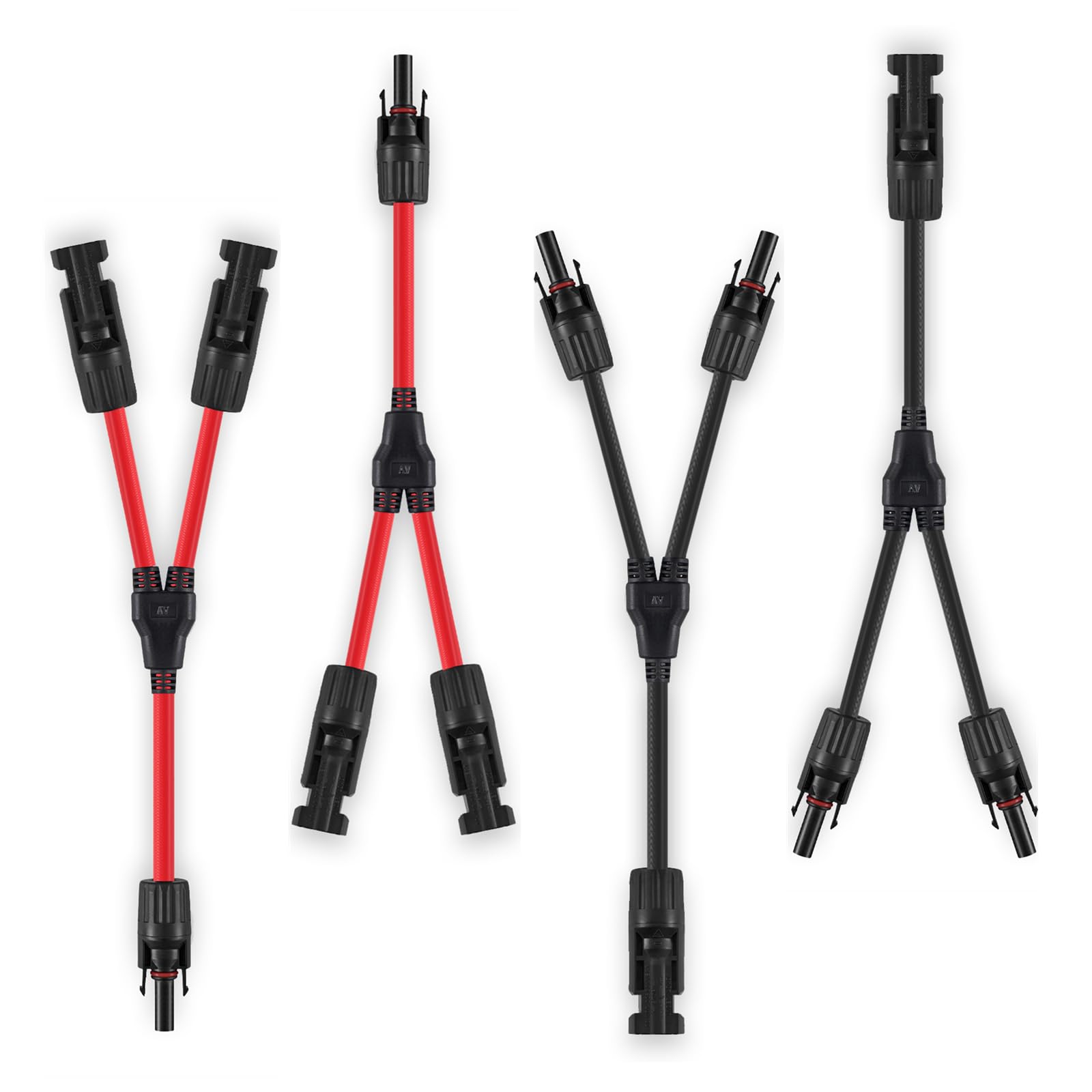 2 Paar Solar Parallelstecker Y Splitter 10 AWG Solar Y Stecker