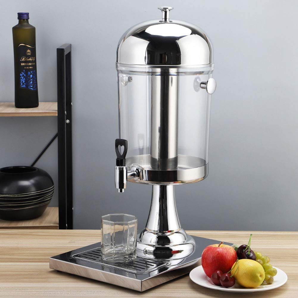 Distributeur de Jus avec Robinet Dispenser de Boisson Professionnel, Fontaine à Limonades Cocktails Infuseur à Fruits Distributeur d’Eau pour Boissons, Jus, Sangria ou Punch 8L