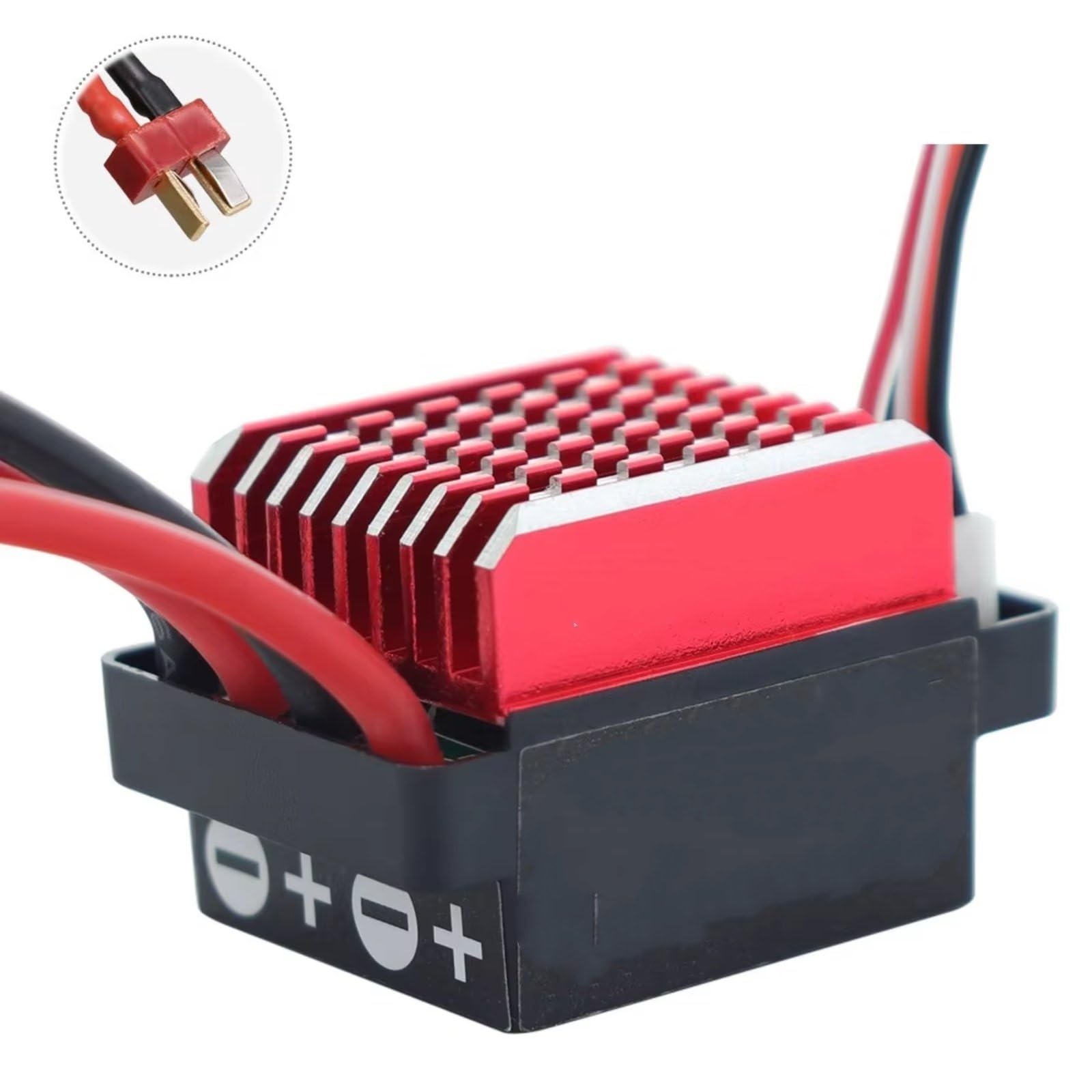 Esc Cingolata Rc Per Axial Per SCX10 Per Traxxas Per TRX4 D90 1/10 60A Impermeabile Regolatore Di Velocità ESC Spazzolato Avanti Retromarcia Freno RC Crawler(T Plug)