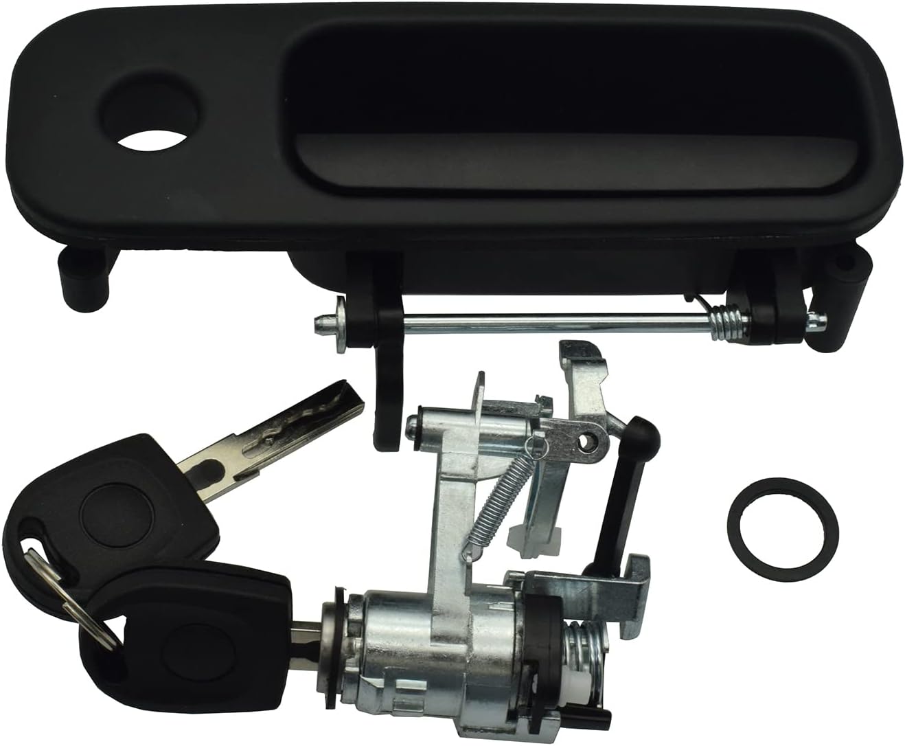 Tailgate Door Handle & Boot Lock Barrel w/ 2 Keys for VW Golf MK4 Lupo Seat Arosa