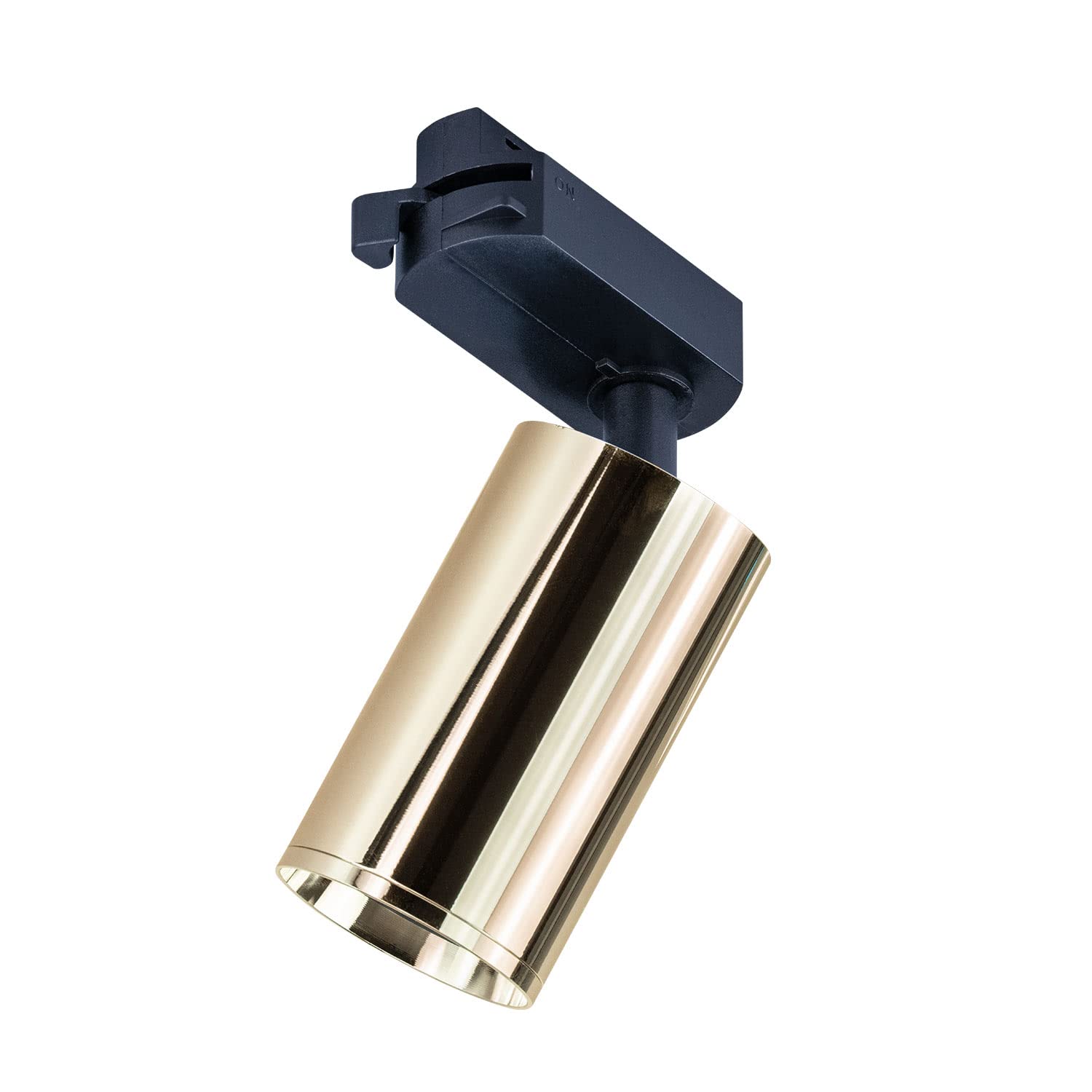 Popp Foco Portalámparas Carril en Monofásico para GU10 Dorado (Bombilla no incluida) Iluminación Orientable en Rieles de Techo Interior (5 unidad, Dorado)