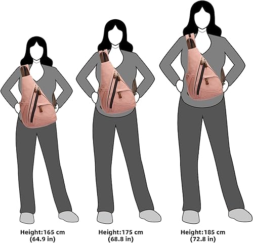 Miniatura 5 de Mochila de lona para ciclismo, senderismo, viajes, mochila cruzada, para hombro, informal, unisex