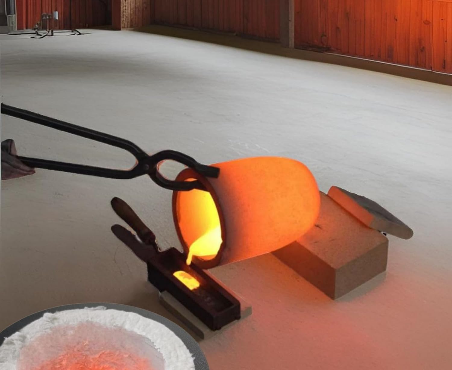 Outstar 12KG Propane Melting Furnace Kit,Large Capacity Foundry Kiln Smelting Gold Silver Copper Aluminum Metal Recycle for Jewelry Making and Metal Casting