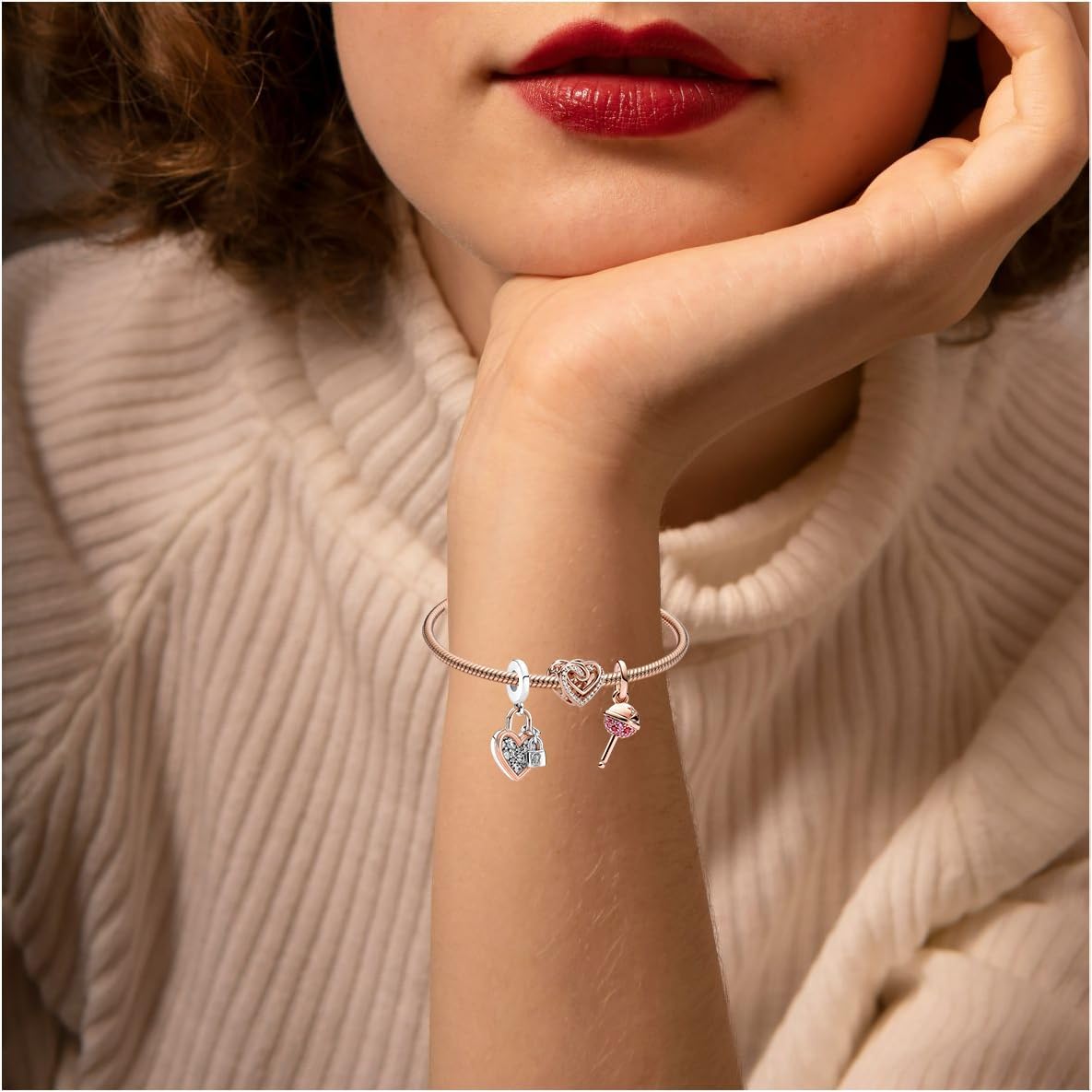 Heart Graduation 2026 Charms for Bracelets and Necklaces Bead Charm for Women - Image 2