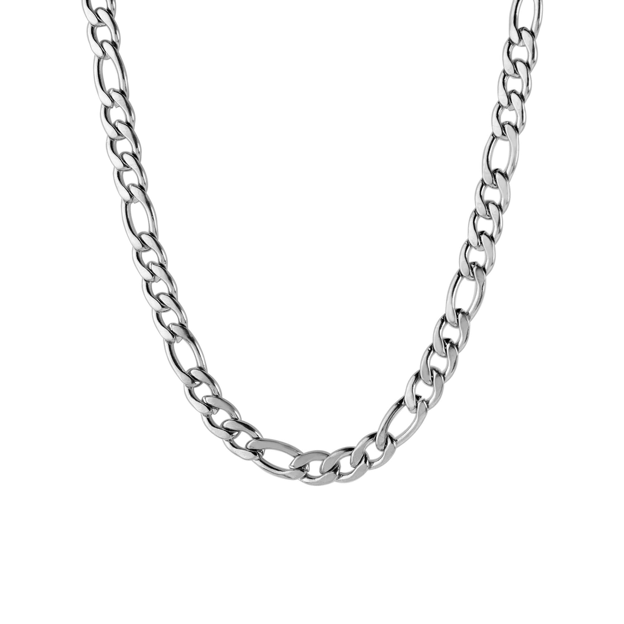 Fashion jewellery Stainless Steel Platinum Silver Chains Neck Chain Necklace Chain for Men Boys Boyfriend gents man women girls unisex stylish (Silver)