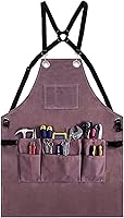 Vista 1 de Woodworking Apron for Men Canvas Work Shop Aprons Waterproof with Tool Pockets for Woodworkers Carpenters