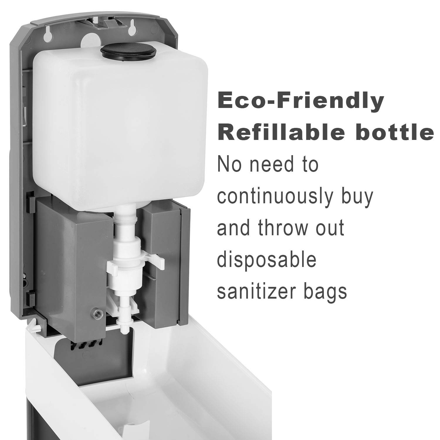 Standing Automatic Sanitizer Dispenser Movable Sanitizer Station with