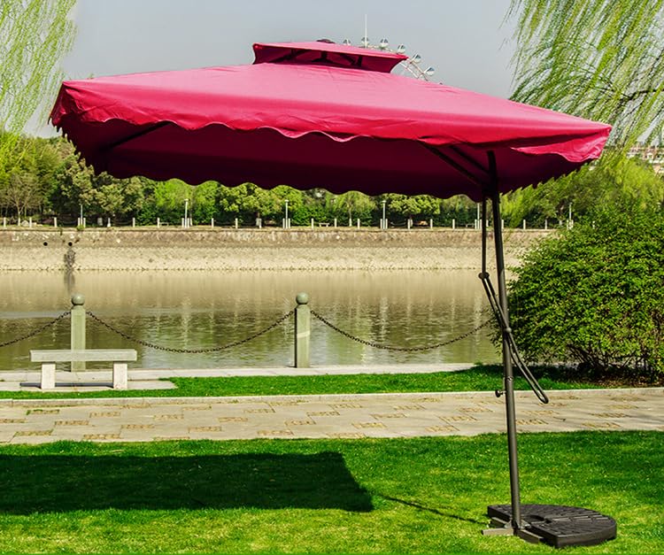 SkyFace Telo di Ricambio per Ombrellone Da Giardino Quadrato 4 Stecche/8 Stecche, Tettoia Ricambio Ombrello 2.2m/2.5m Copertura Ricambio Ombrellone Giardino (Solo Telo)