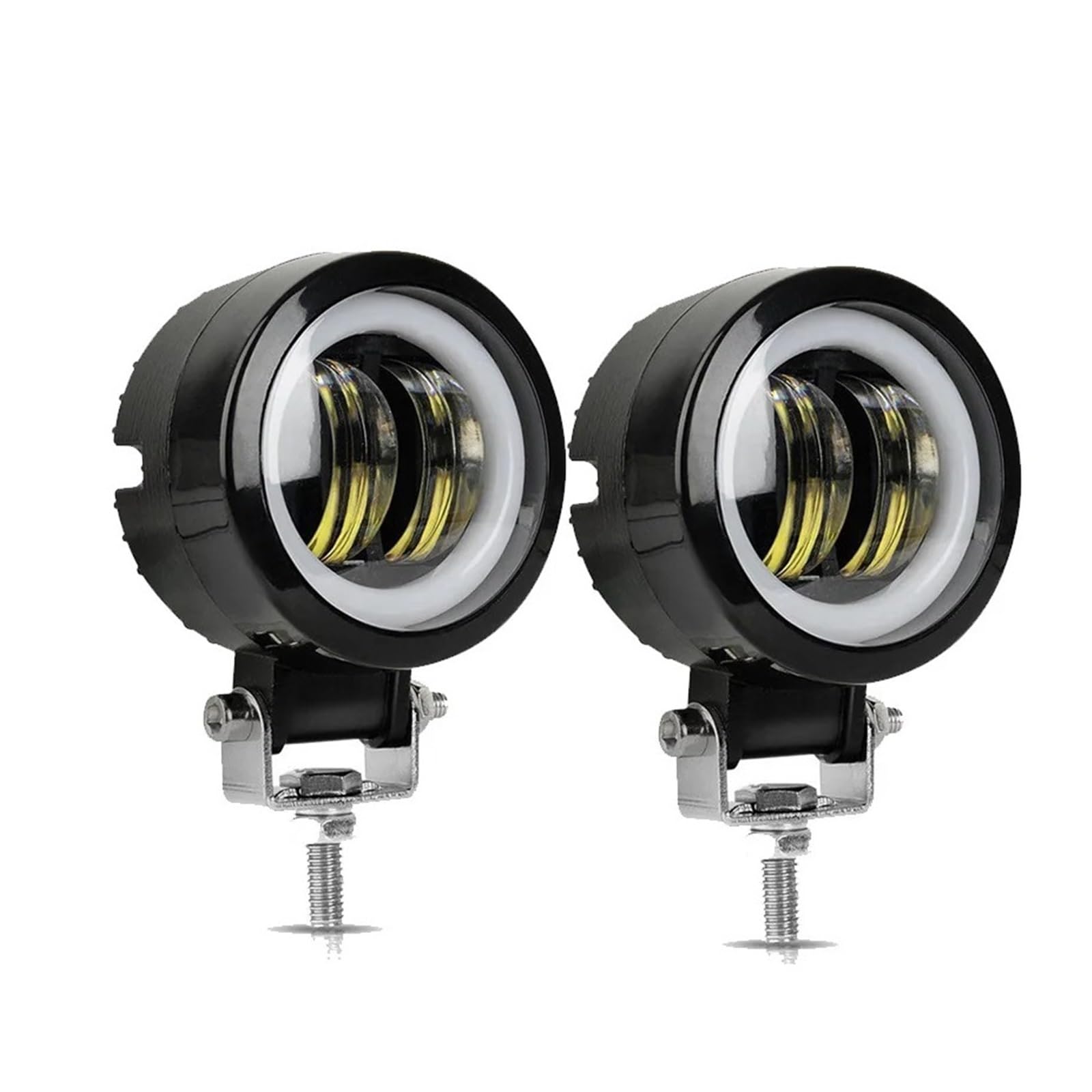 Kit luces LED impermeables de 2 uds con ojos de ángel y compatibilidad de 12V-80V para moto 8