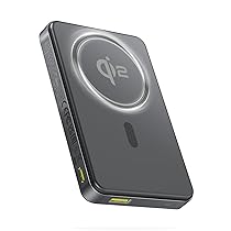 Baseus Magsafe Power Bank, Qi2 Magsafe Powerbank 10000mAh, 15W Batteria Esterna Wireless Magnetica, Mini Power Bank USB-C PD 22.5W Carica Veloce, Batteria Esterna per iPhone 17, 16, 15, 14, 13, 12, Nero