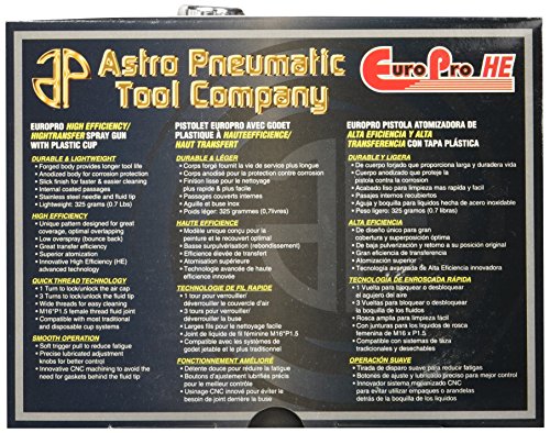 Astro Eurohe103 Europro High Efficiency/High Transfer Spray Gun With 1.3Mm Nozzle And Plastic Cup #TOP3