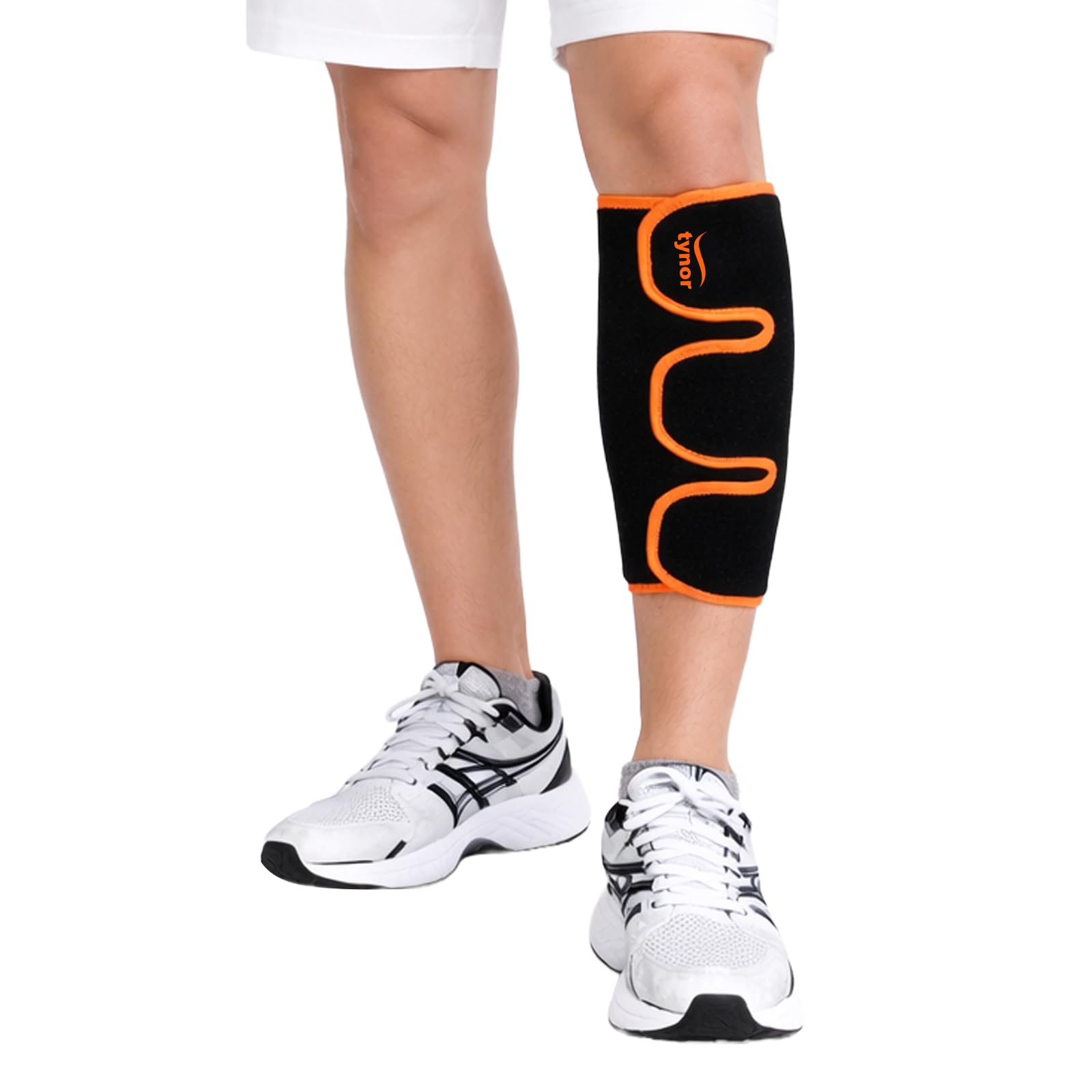 TYNOR Shin & Calf Support Neo, Black & Orange, Universal, 1 Unit-image-30