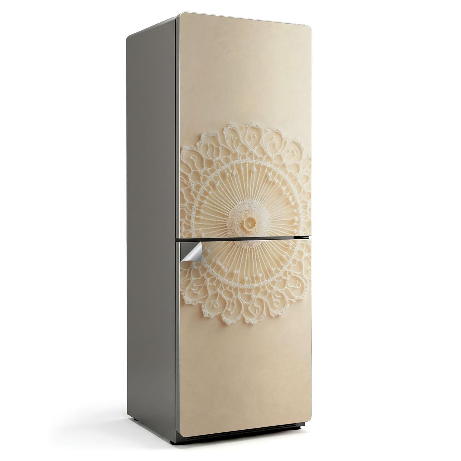 Sticker frigo 70x190 cm pour masquer les rayures et imperfections de cuisine