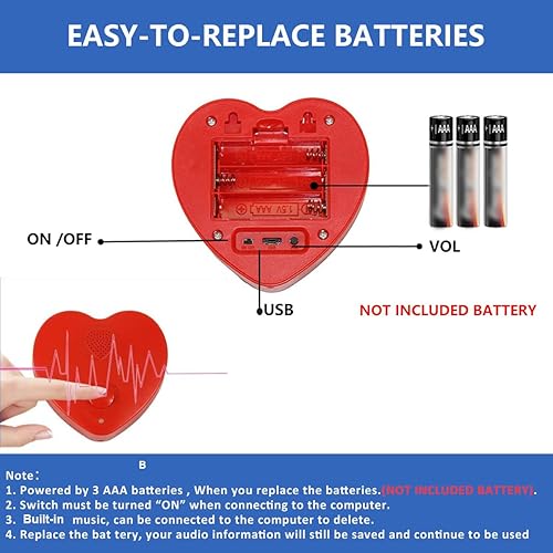 Miniatura 4 de Grabadora de voz de 16 minutos para animales de peluche, mensaje de voz personal grabable, módulo de chips para Navidad, juguete de peluche y manual