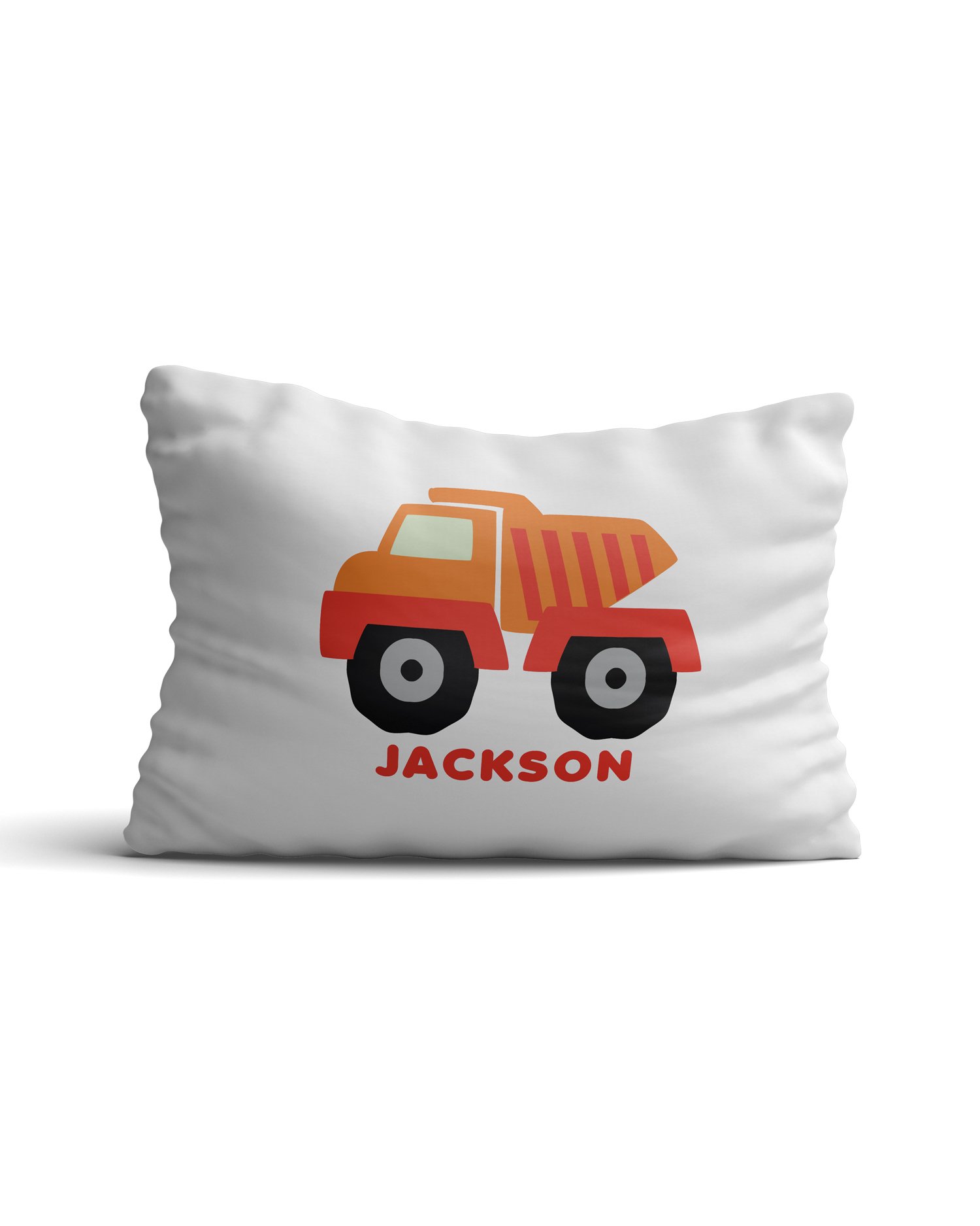 Desert Cactus Kids' Personalized Custom Pillowcase with Name Dump Truck Boy Version Boys & Girls Pillow Case Bedroom