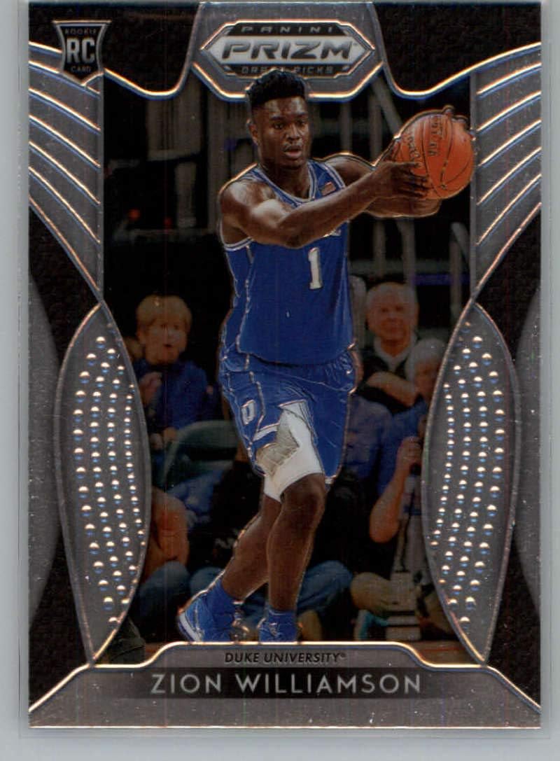 2019-20 Panini Prizm Draft #64 Zion Williamson Duke Blue Devils Basketball Card