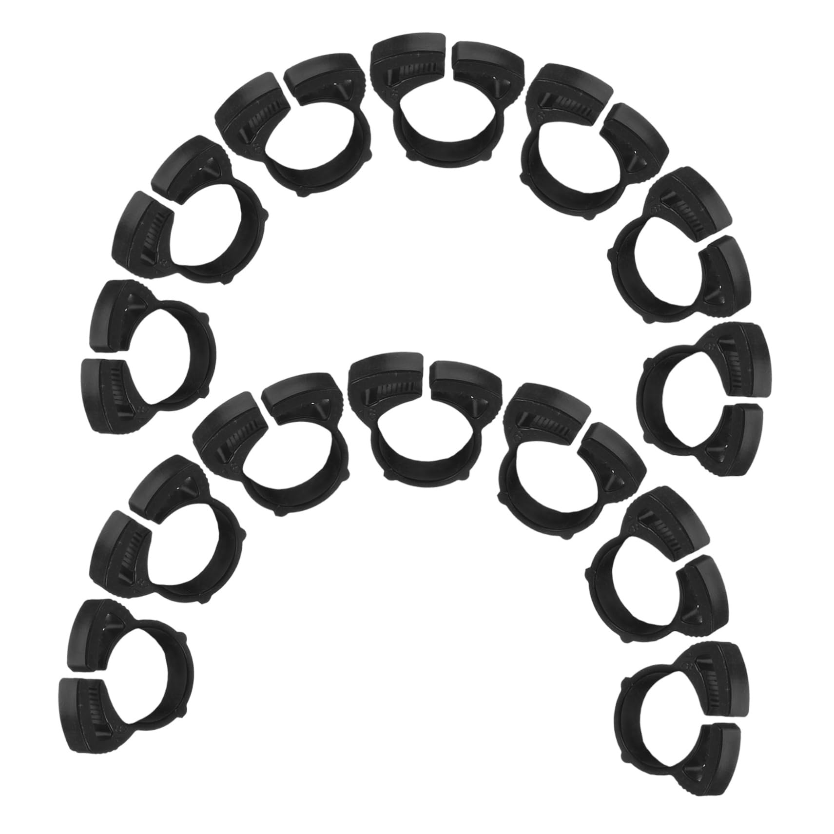 Mipcase 20pcs Adjustable Pipe Clips for Water Pipe Repair Durable Water Tube Clamp for Efficient Irrigation and Leak Control Easy Installation Hose Mounting for Aquariums and Drip Systems