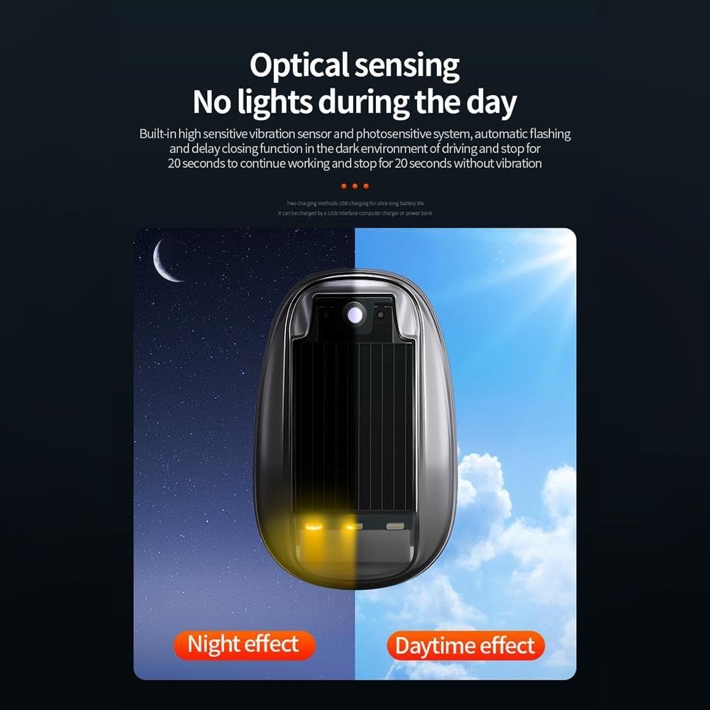 4 luces solares sin taladro para techo de camión, luces solares para cabina de camión, luces automáticas con sensor de Techo Carro