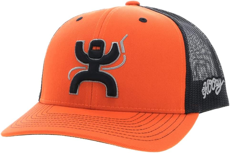 HOOEY Arc Trucker Hat for Men – Adjustable Snapback Mesh Baseball Cap - Western Work Hat for Welders Structured 6 Panel