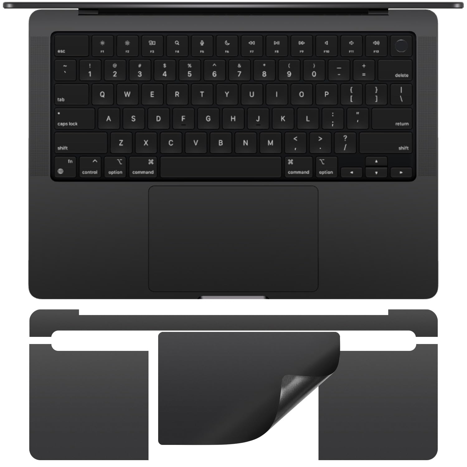Amazon.com: CaseBuy Palm Rest Protector Vinyl Skin Stickers(3 in 1
