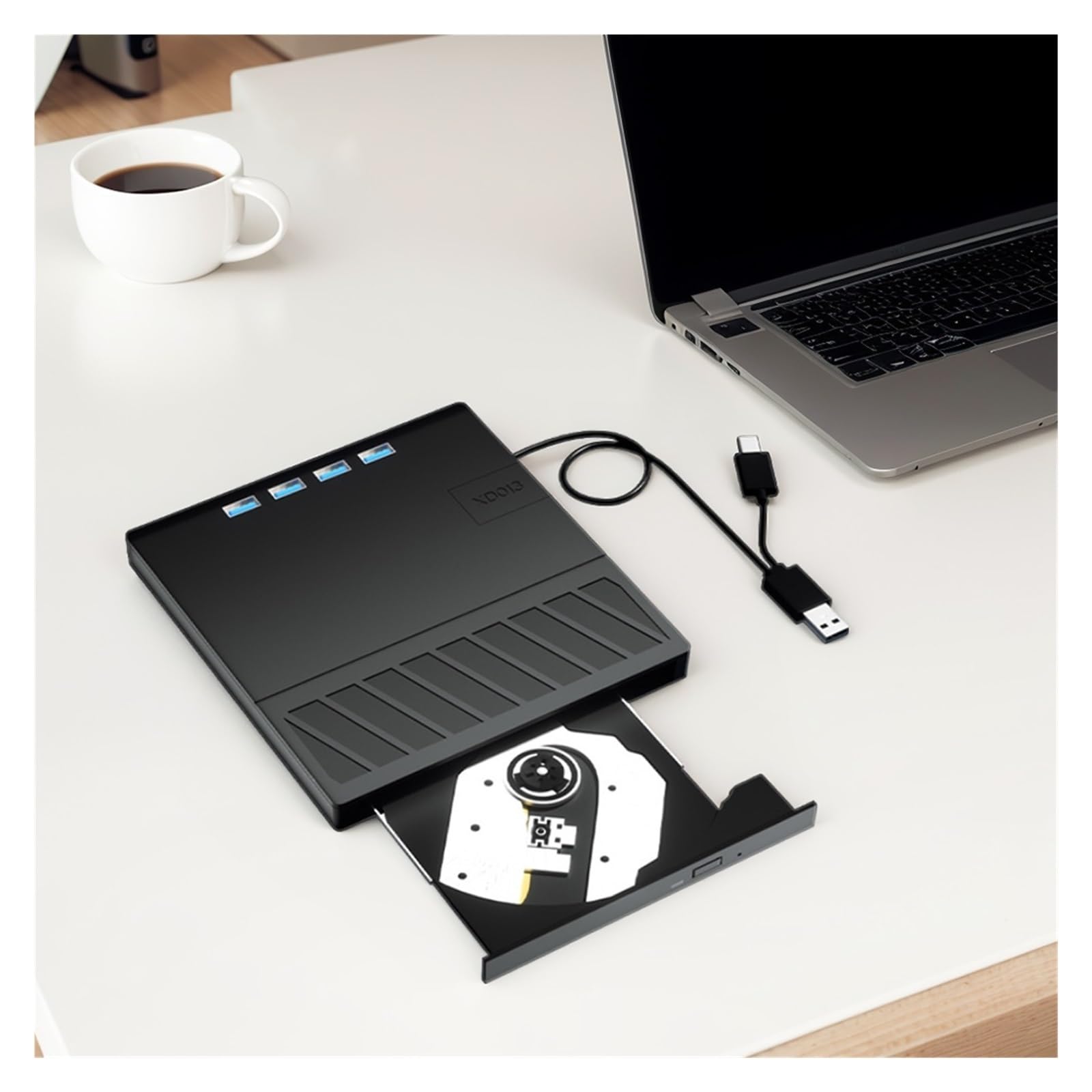 Odtwarzacz DVD Z Nagrywarką 7 W 1 USB 3.0 Typu C, Smukły, Przenośny CD OszczęDność Miejsca