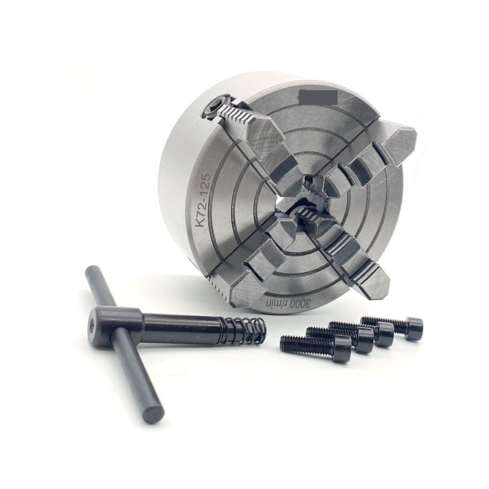 125mm Uchwyt tokarski 4-szczękowy niezależny uchwyt K72-125 4-szczękowy uchwyt przewijania Marka SANOU do mini tokarki do obróbki drewna