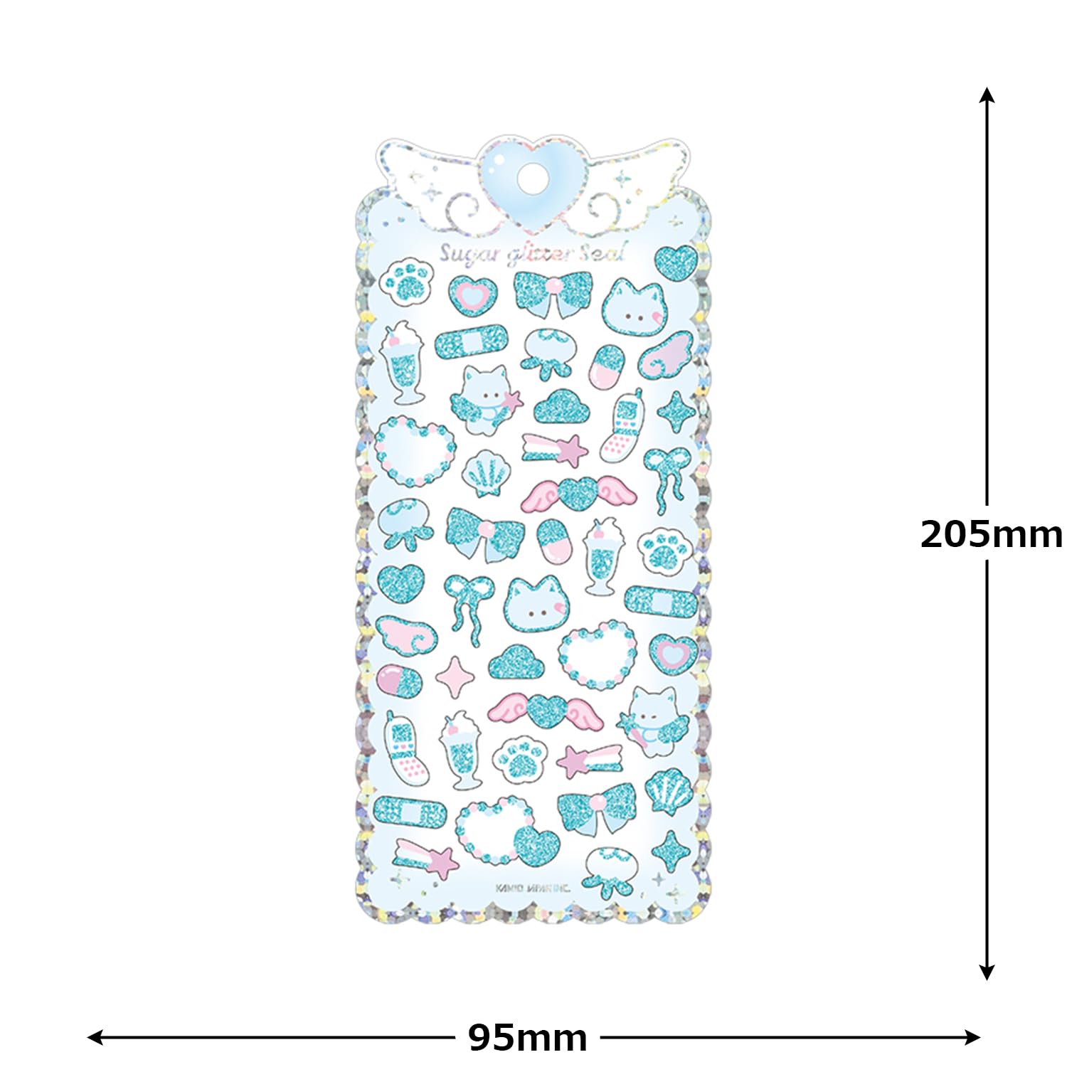 Amazon.co.jp: カミオジャパン シール SUGAR GLITTER SEAL エンジェル