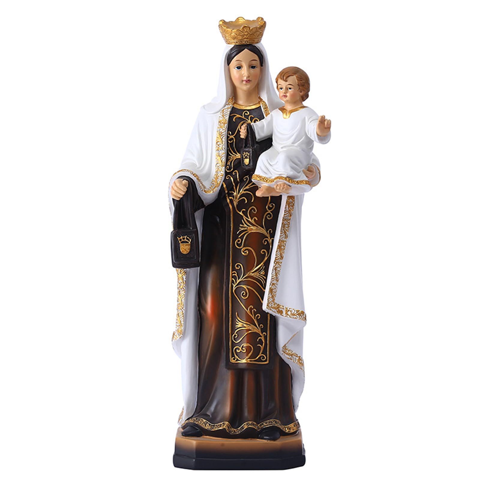 YROHGKPN Timelessly Mother and Child Sculpture Resin Desktop Display Mother Statue for Christmas Countertops Shelves and Child Statue