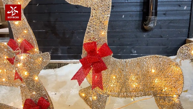 Watch 3-Piece 2D Lighted Christmas Deer Family Set on Amazon Live