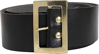 Santa Belt, 49 Long, Costume Accessories, for Carnival Costumes, Santa Christmas, Theme Party, Wide Belt, 4.8x125cm, Gold