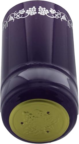 Miniatura 2 de Cápsulas termorretráctiles de PVC para botellas de vino - 100 unidades (morado con plata)