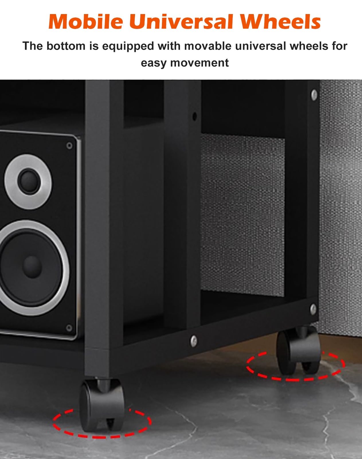 porta-DVD, Supporto for scaffale multimediale audio a 5 livelli