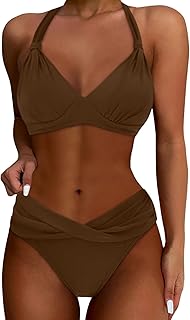 Reloj de pulsera con cronómetro para mujer, traje de baño de dos piezas, bikini push up, traje de baño vintage, sin vientre,