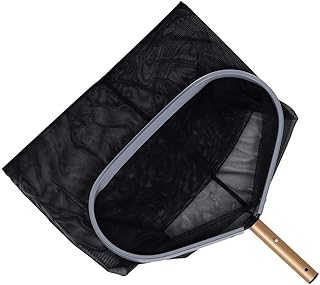 Pool Skimmer Net Leaf Rake with Deep Bag Leaf Skimmer Net Swimming Pool Mesh Rake Accessory Tool for Removing Leaves