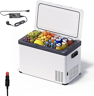 WOLTU 30L Kompressor Kühlbox Elektrisch 12v 230v, Dual Zone Auto Kühlbox, Mini Kühlschrank Gefrierbox für Lkw, Strand, Picknick, Summer Saver