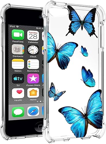 Miniatura 3 de Bohefo Funda transparente compatible con iPod Touch 7iPod Touch 6iPod Touch 5 para niñas y mujeres, bonita funda protectora de TPU suave a prueba de