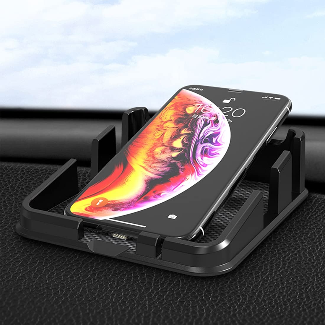 Semaphore 3R-2160 Car Multi-Functional Dashboard Carrying Organizer Storage Mat, Cell Phone Holder Compatible with Tata Indigo ECS