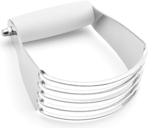 Spring Chef Batidora de masa blanca de tamaño mediano para hornear, herramienta multifuncional para cortar masa, herramienta de corte de repostería