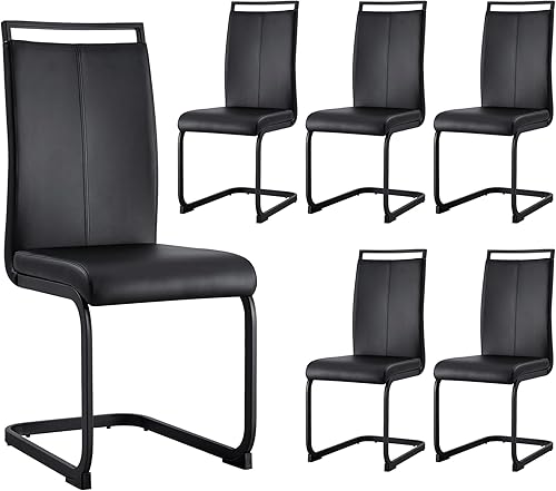 Miniatura 110 de Sillas de Comedor Modernas - Juego de 4 sillas para mesa de comedor, sillas de comedor blancas, patas cromadas plateadas para comedor, sillas de