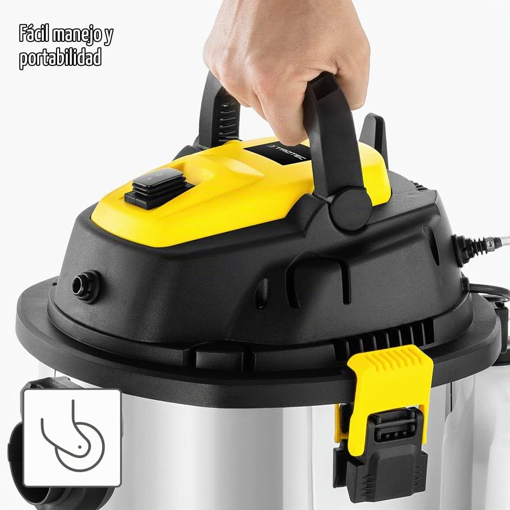 Trotec - Aspirador de agua y polvo, vc, 1200 W, aspirador 4 en 1, compacto, bolsa de aspiradora multiusos con función de lavado y función de soplado, potencia 1.200 W