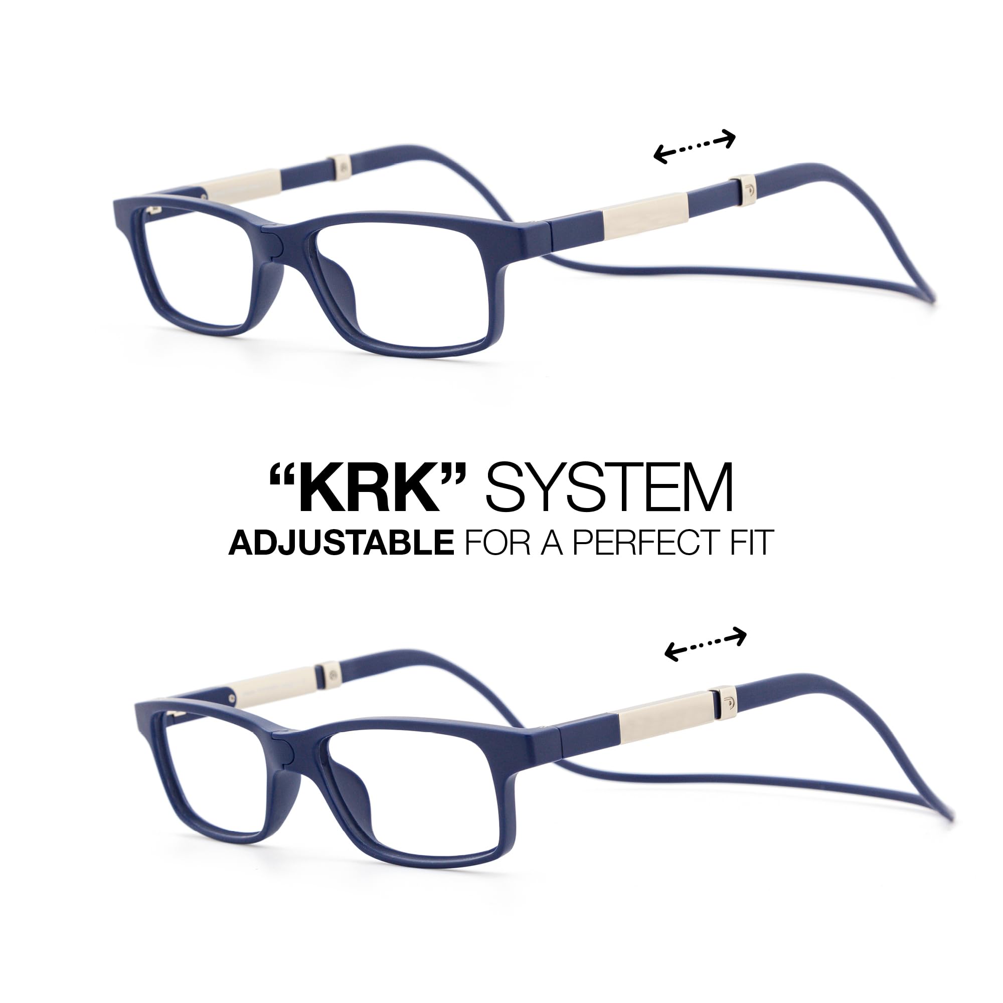 DIDINSKY Krik Occhiali da Lettura Magnetici, Anti Luce Blu | Chiusura magnetica frontale · Per leggere da vicino · Anti luce blu · Ingrandimento +1.0 a +3.0 · Custodia inclusa