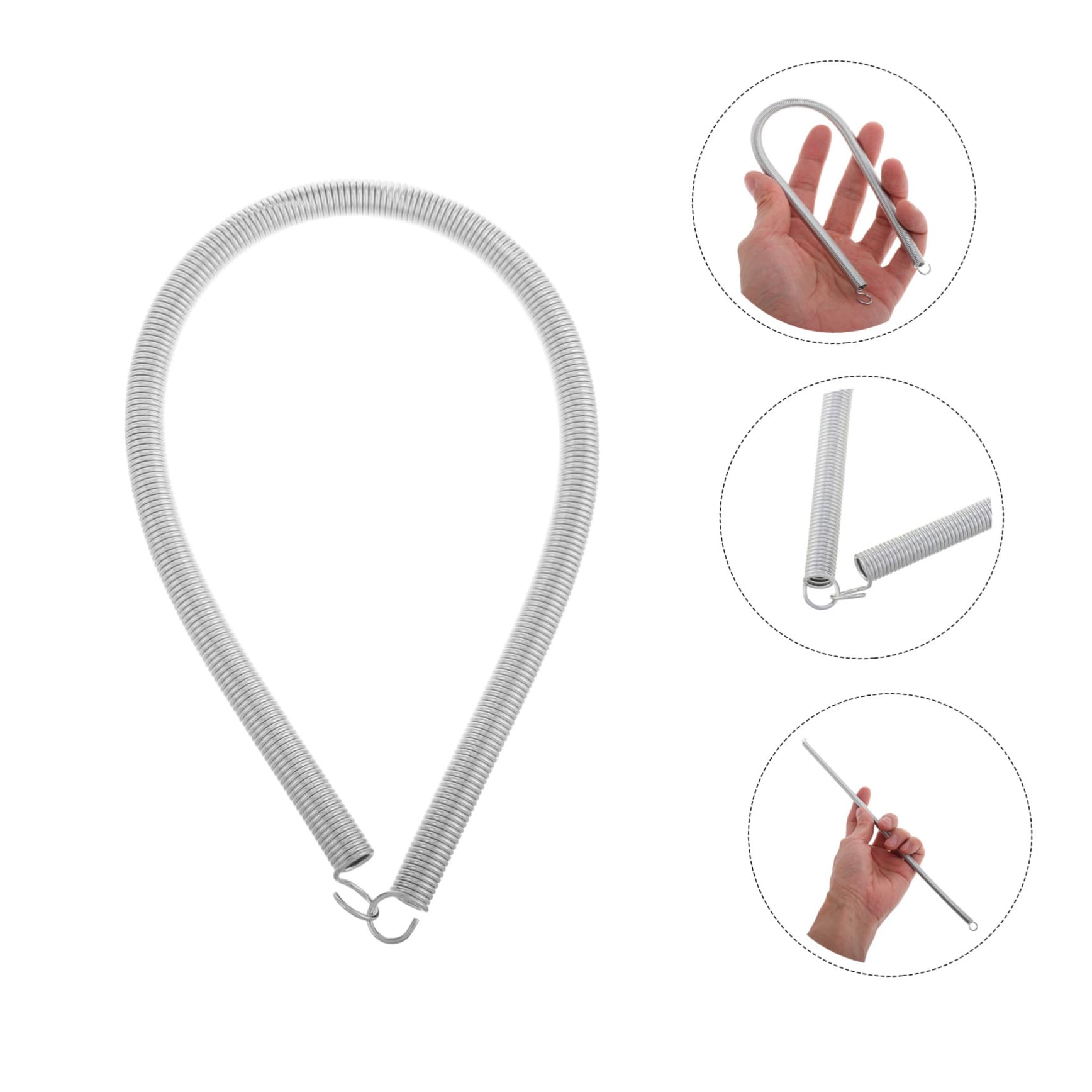 HAPINARY Small Spring Hooks Tension Springs for Construction Steel Spring Hook High Temp Fabric Spring