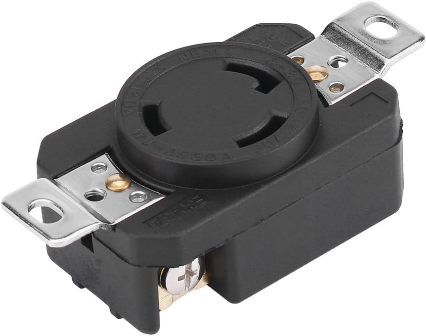 NEMA L630R 30Amp 250Volt Twist Lock Female Wall Outlet Receptacle US 3 Wire Industrial Grade