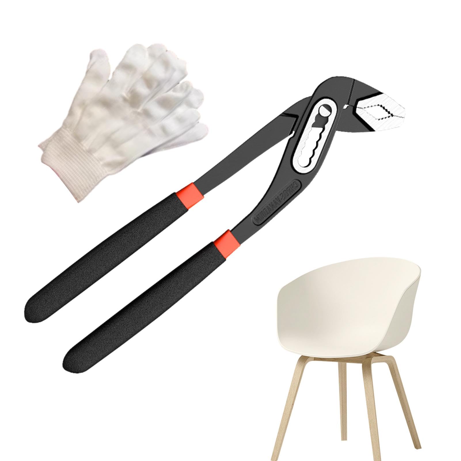 Set 3 Pinze Per Giunti Scanalati - Acciaio Cr-V, Chiusura A Pressione, Misure 7&rdquo;, 9.5&rdquo; E 12&rdquo;